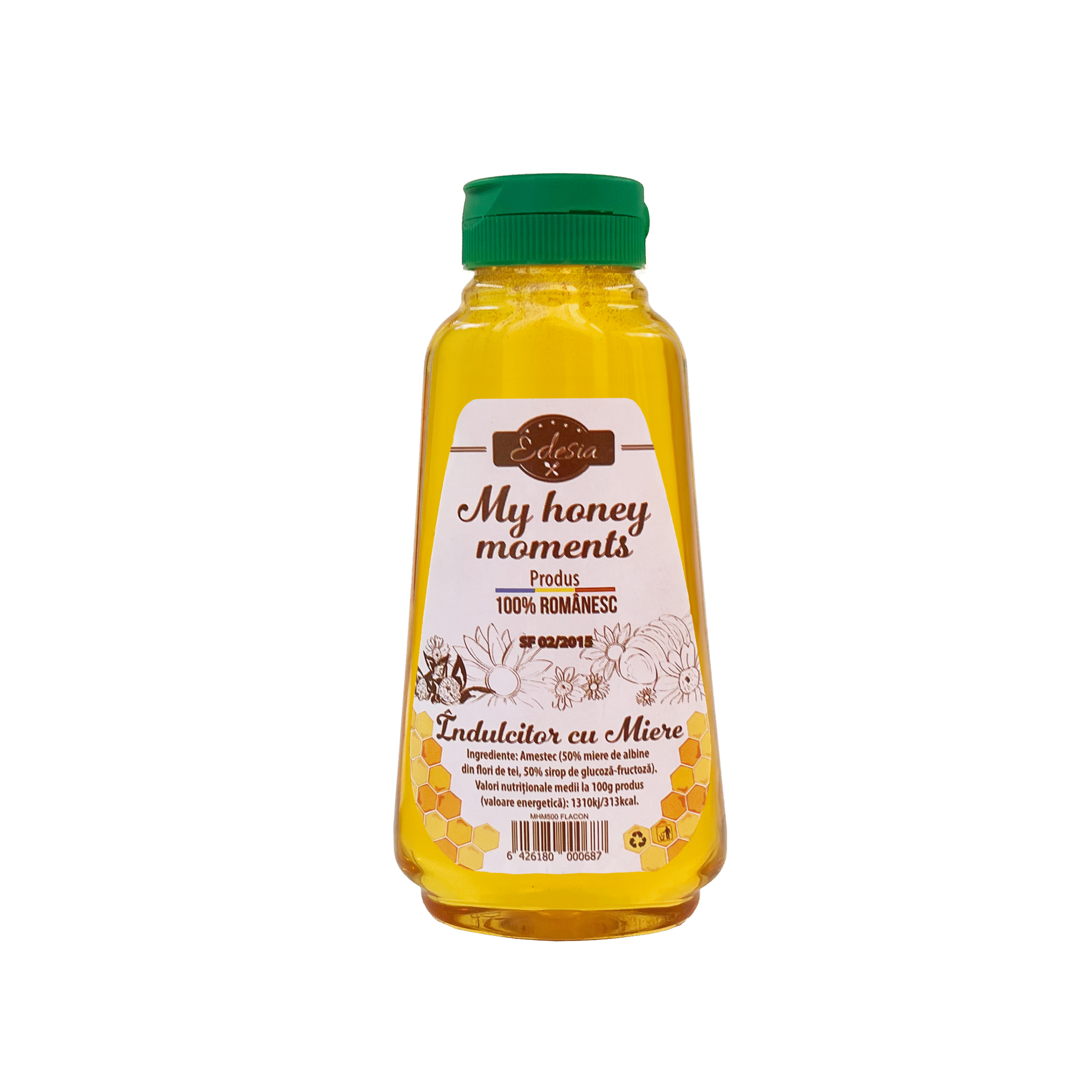Îndulcitor cu miere „My Honey Moments” la flacon - 500gx 6 buc